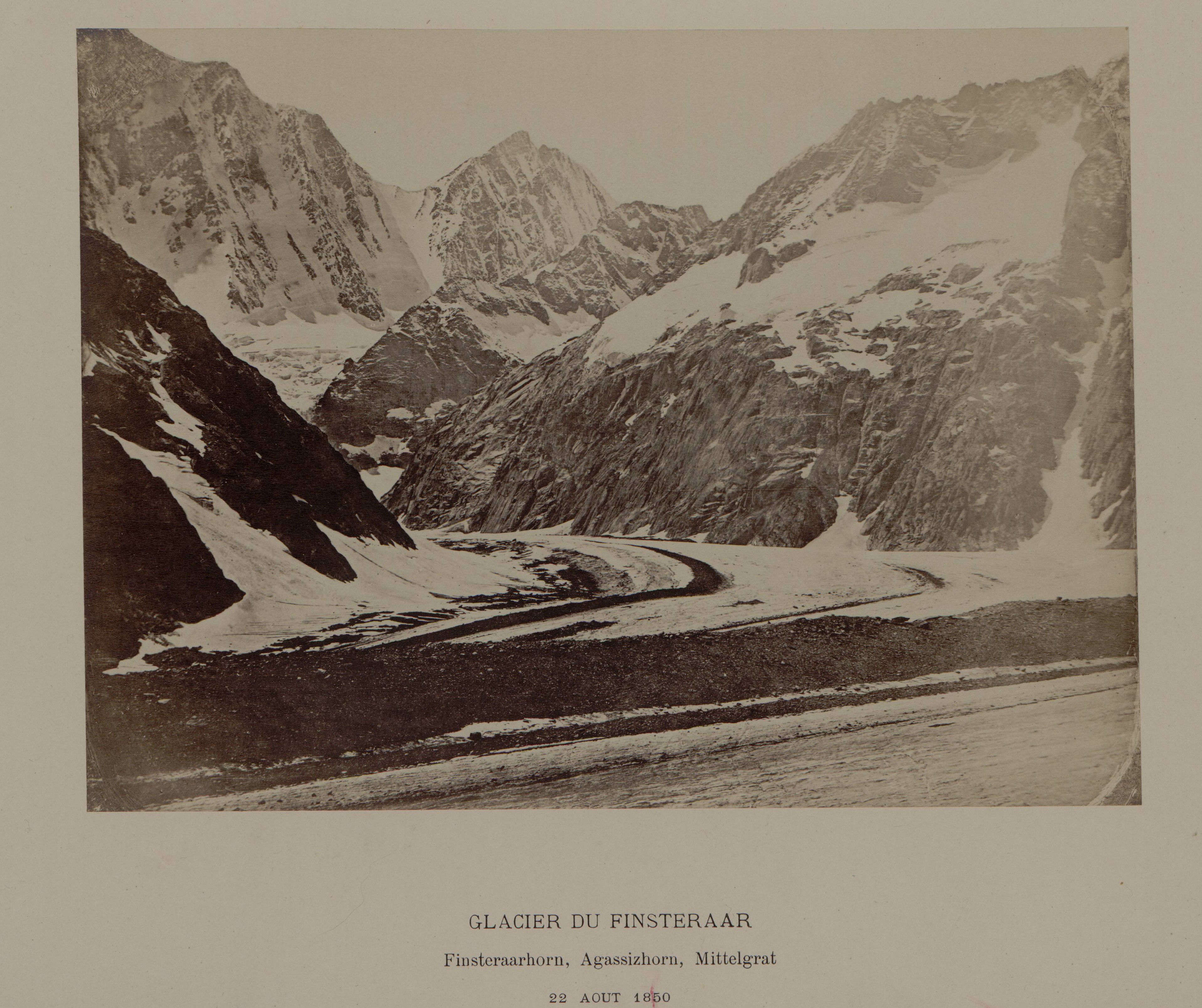Glacier du Finsteraar, 22 août 1850