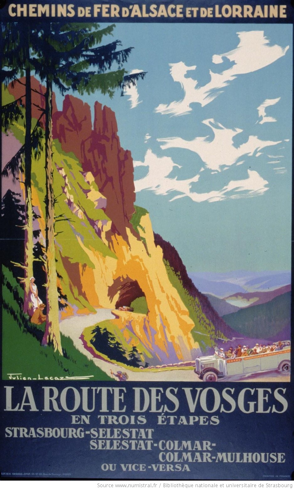 affiche "la route des vosges"