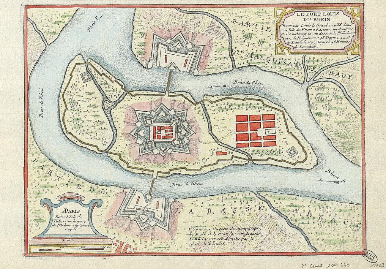 carte du fort Louis