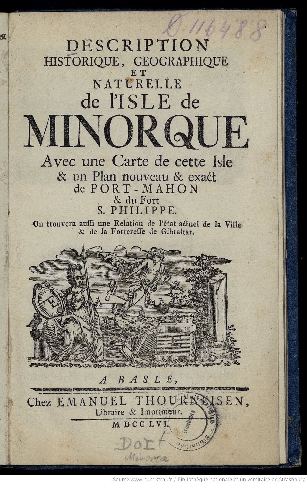 Description historique, géographique et naturelle de l'Isle de Minorque
