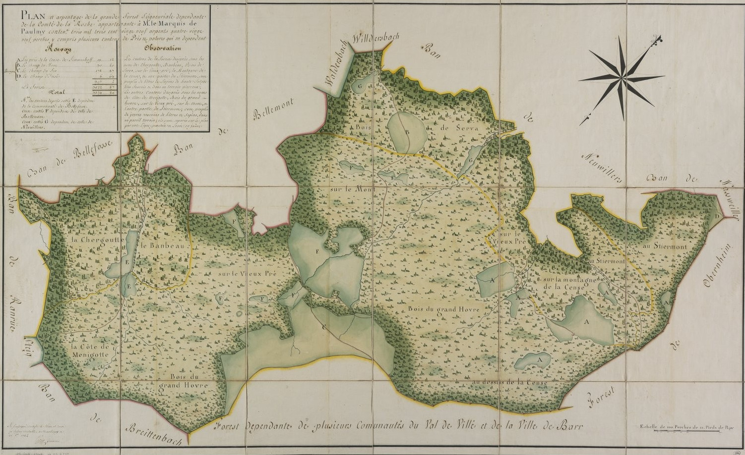 Plan de la forêt de Ban-la-Roche