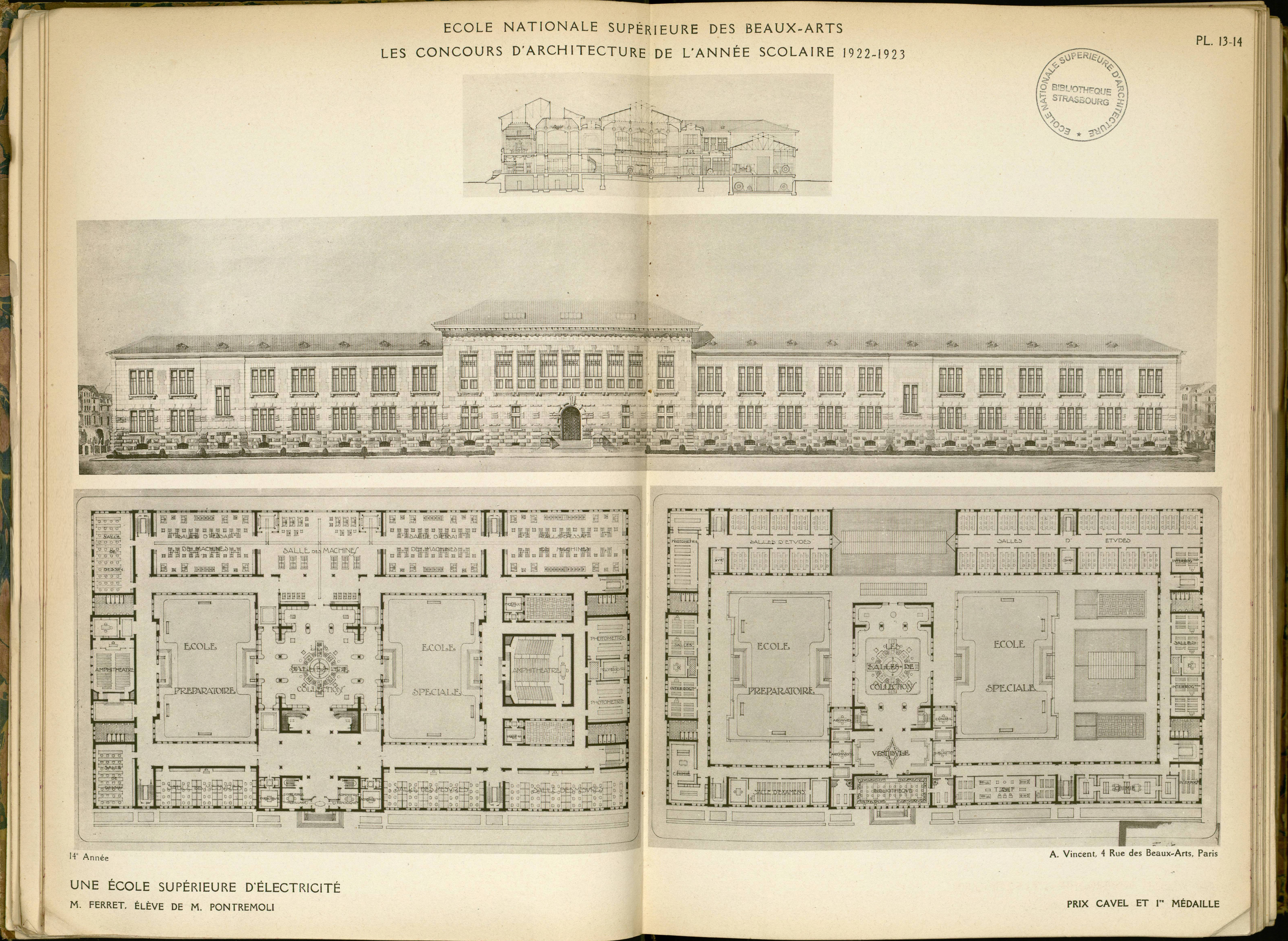 Les concours d'architecture de l'année scolaire 1922-1923‎ : quatorzième année