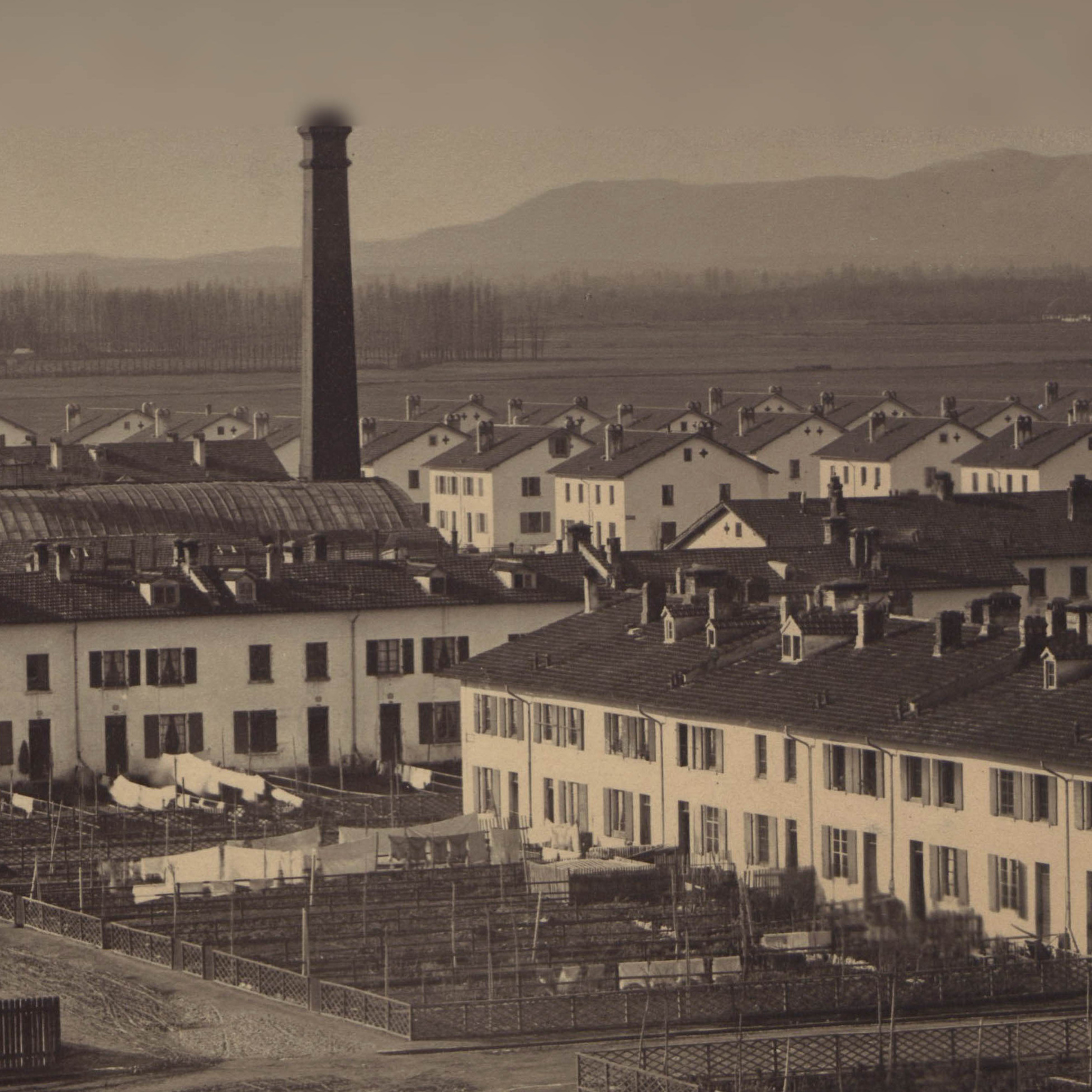 vue de la cité ouvrière de mulhouse