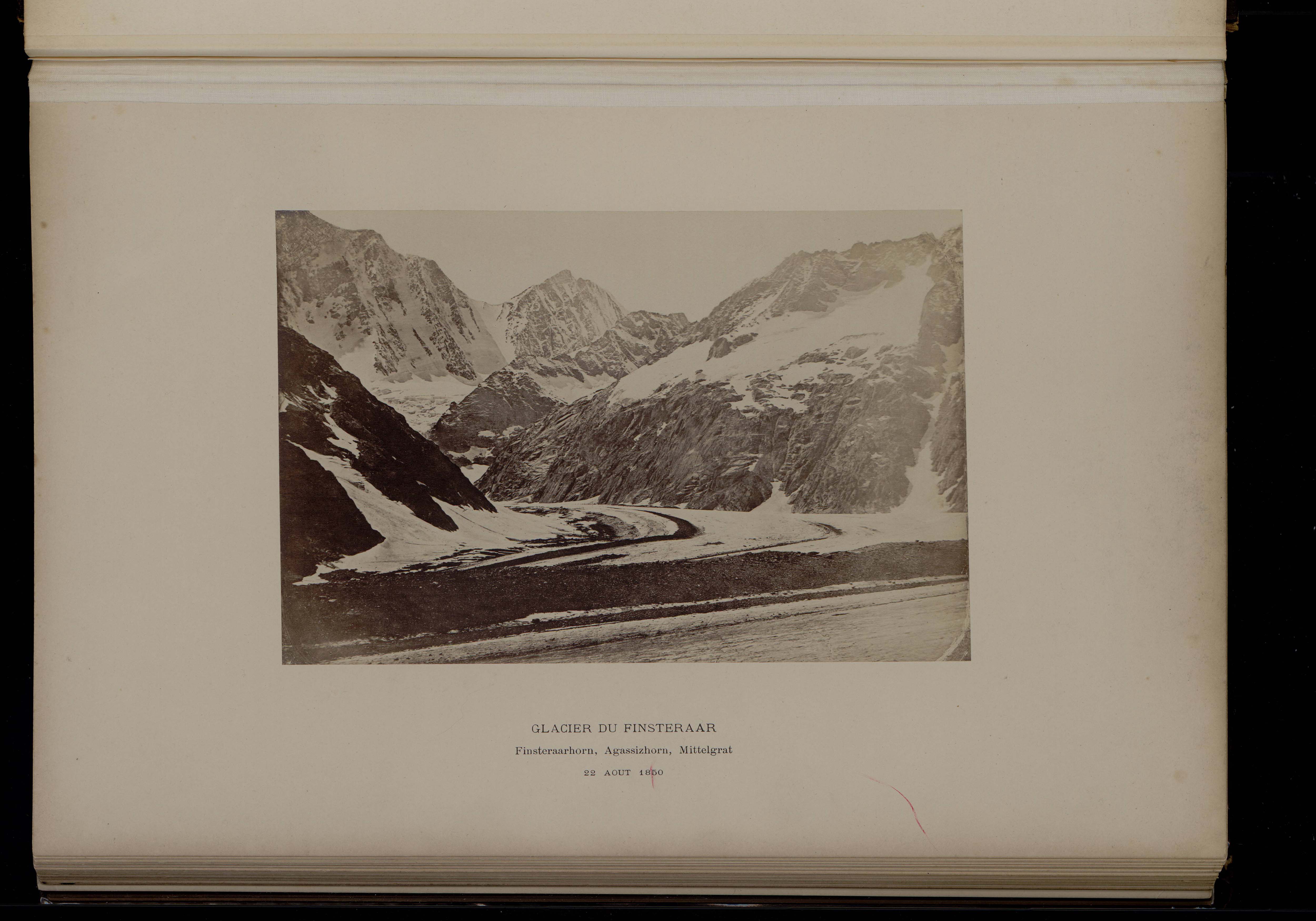 Glacier du Finsteraar, 22 août 1850