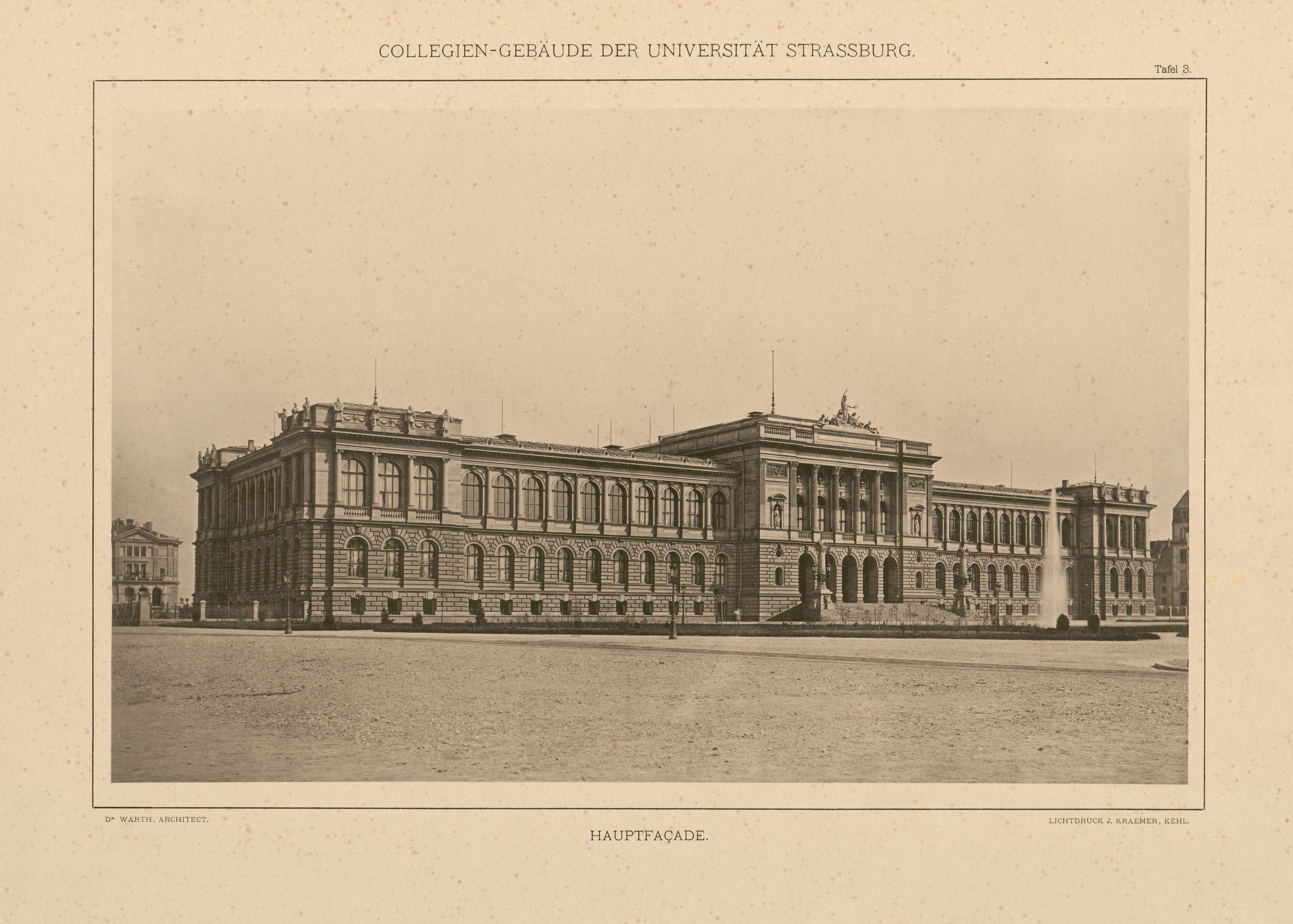 Façade du Palais Universitaire