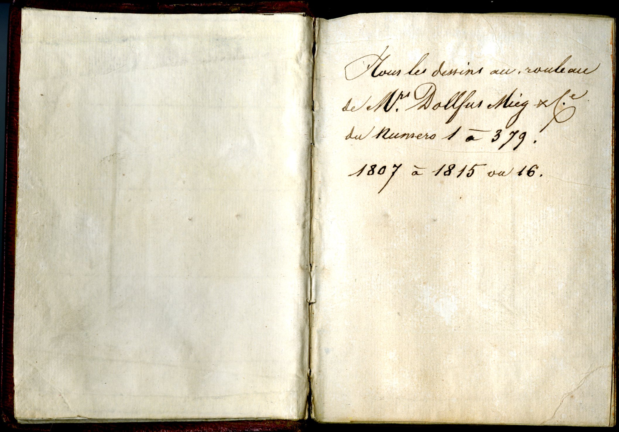 Page de titre du carnet