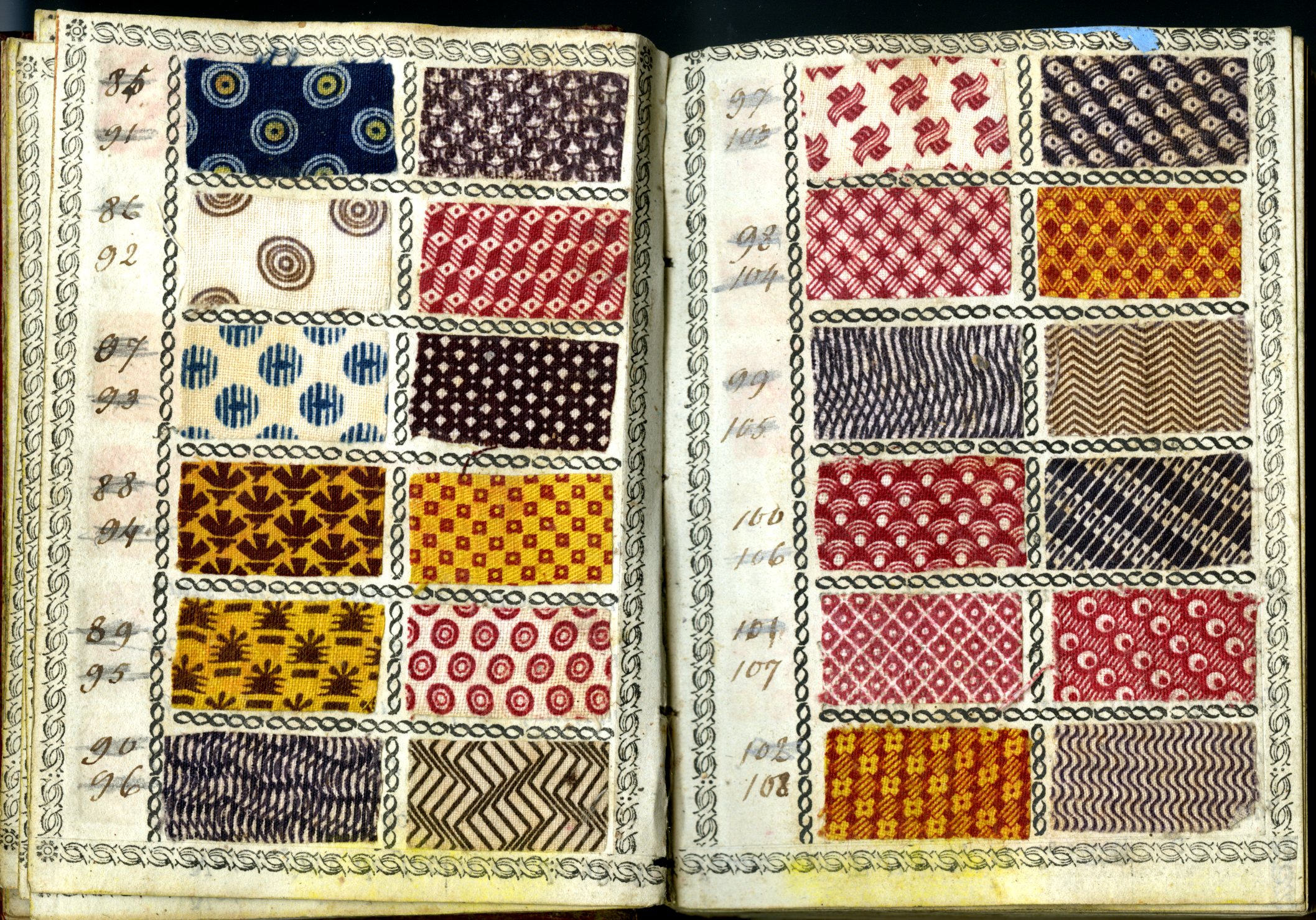 Carnet d'échantillons