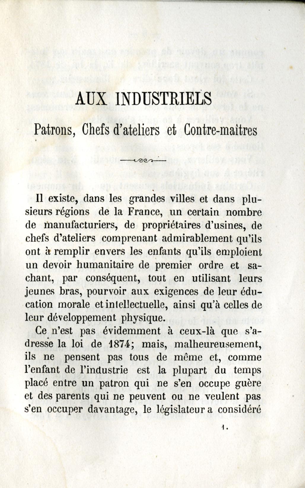 Introduction aux industriels