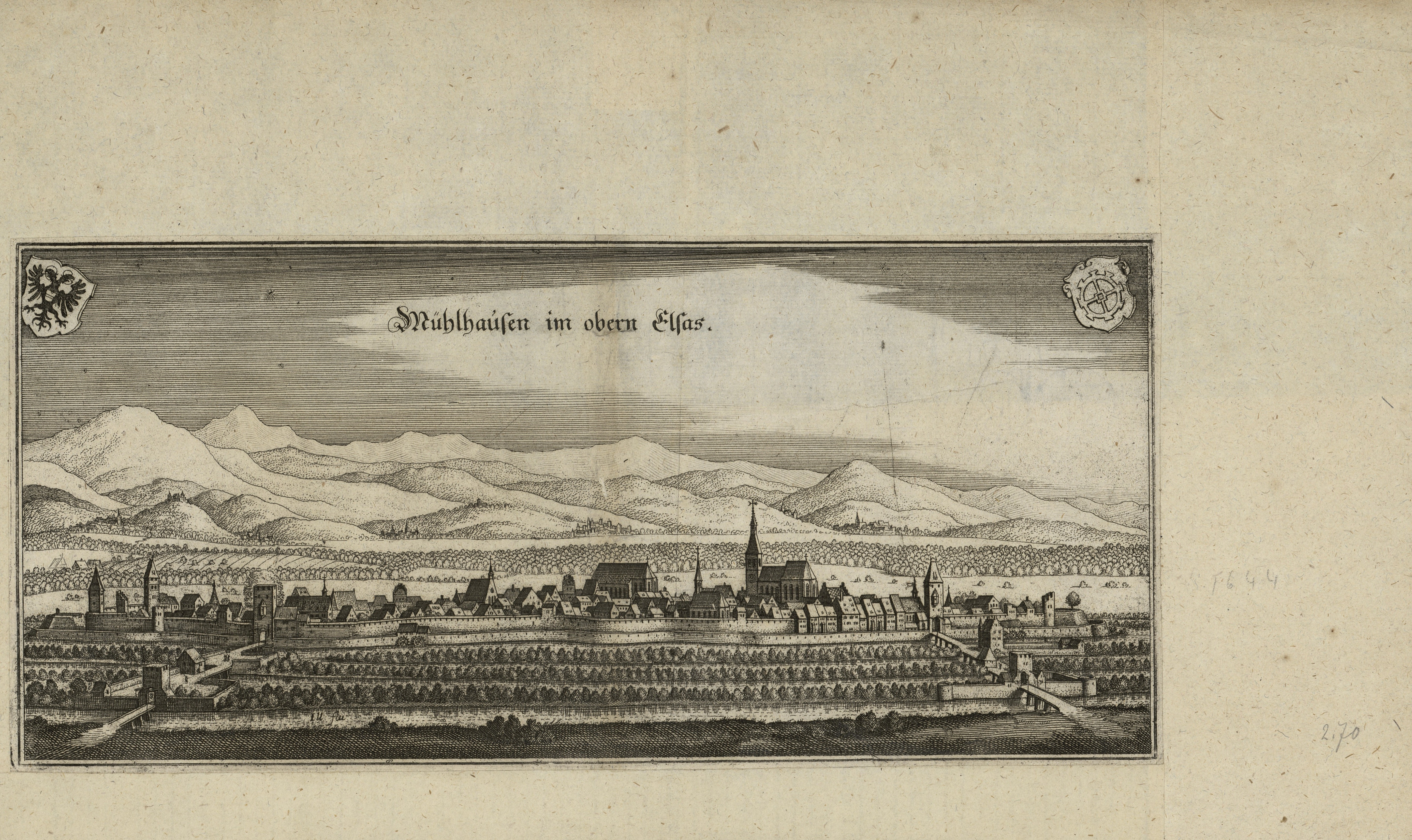 Mühlhausen im obern Elsas - 1643