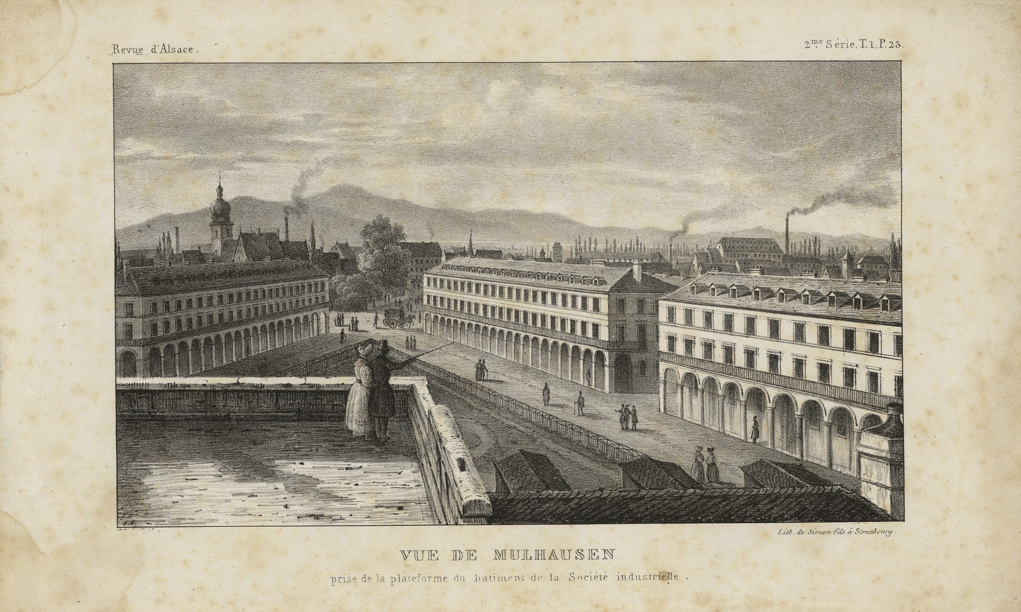 vue de Mulhouse depuis la SIM