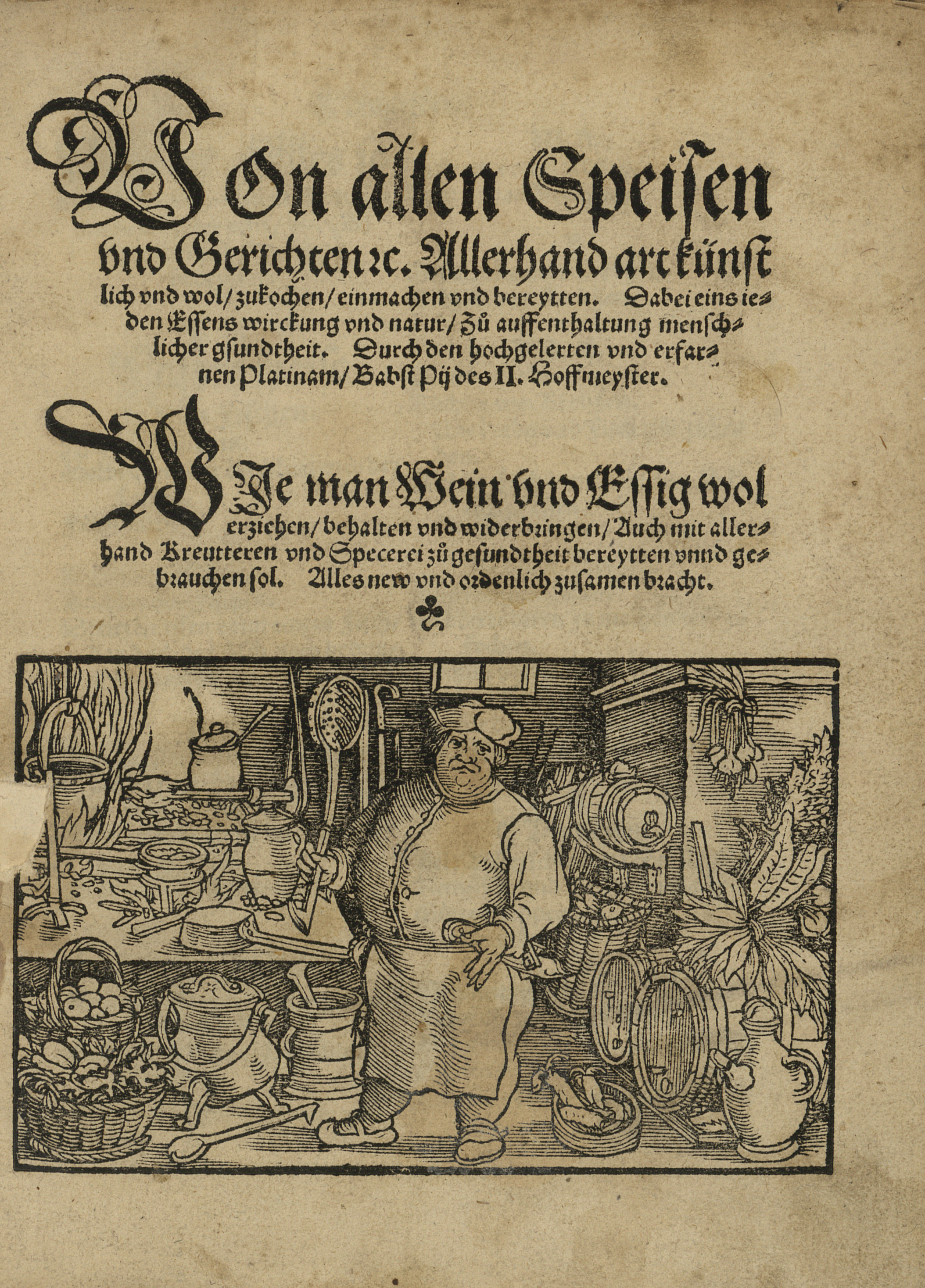 Page de titre Von allen Speisen ...