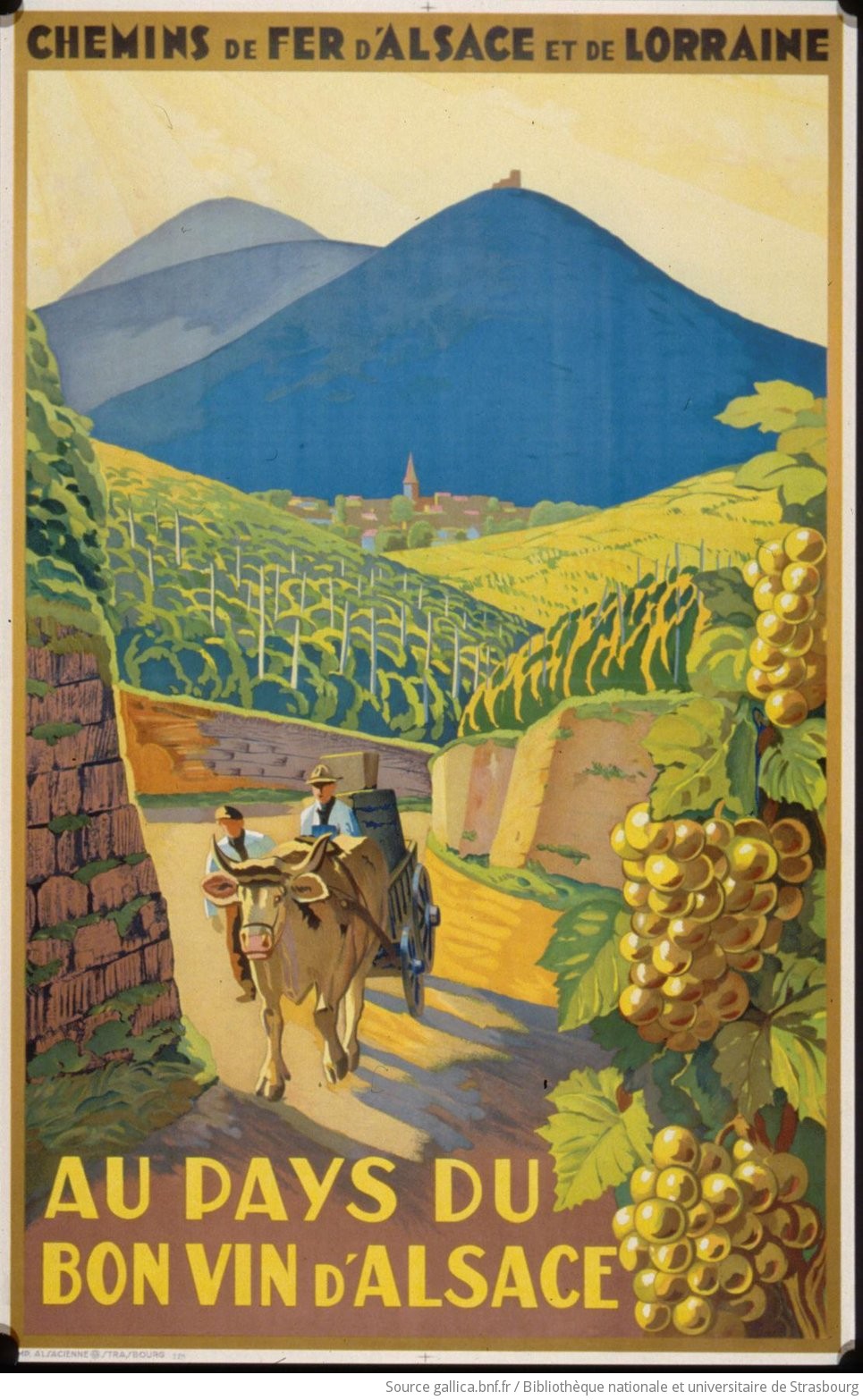 Affiche vignoble Alsacien