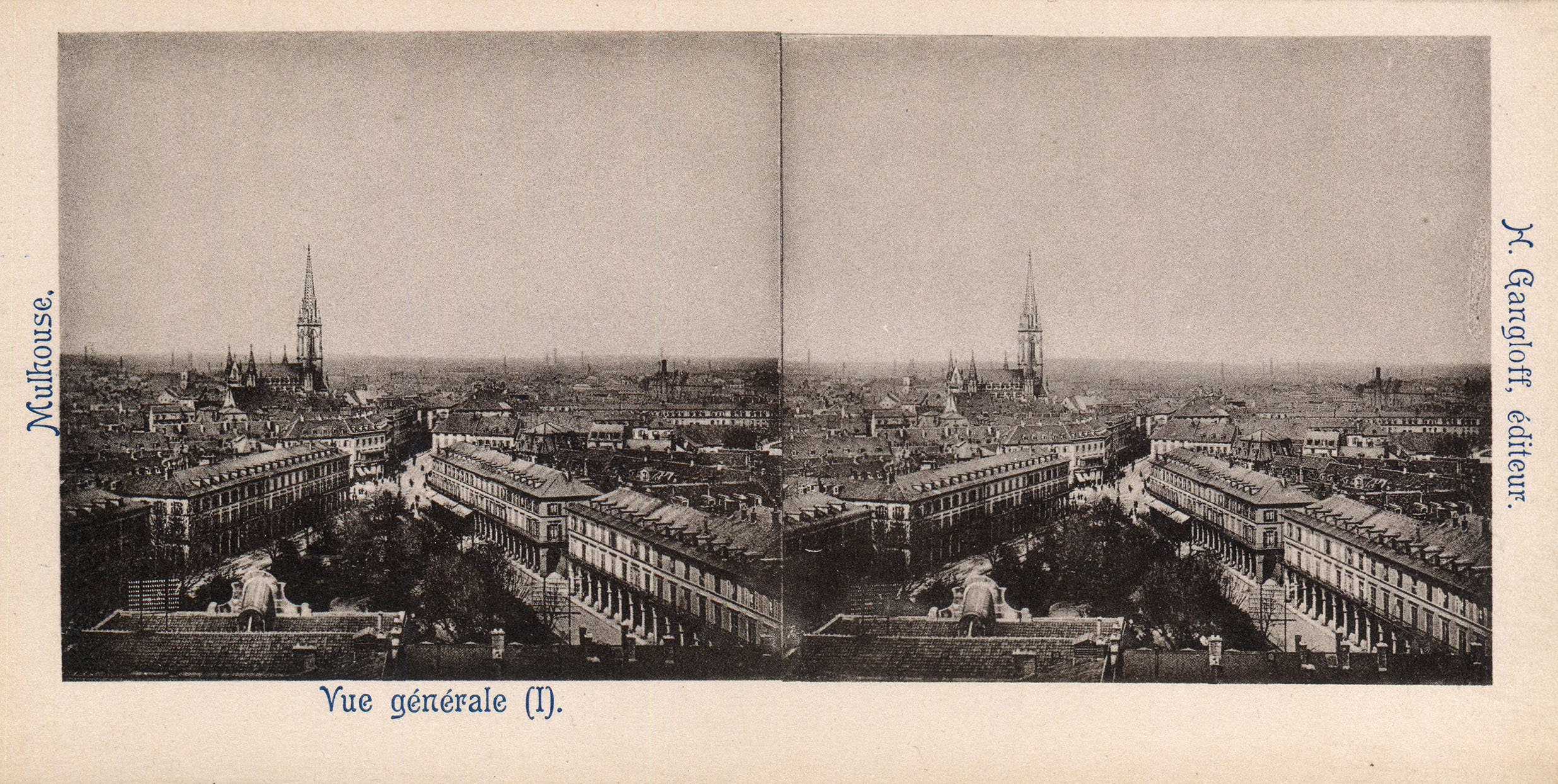 Vue stéréoscopique de Mulhouse