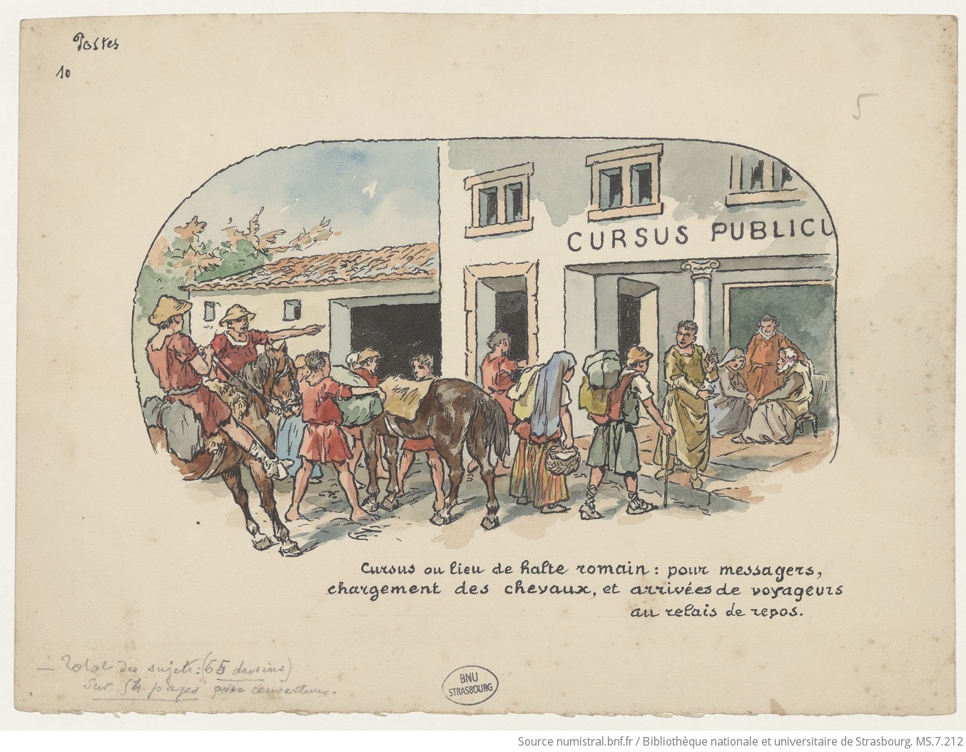 La Poste et ses origines jusqu'à nos jours, Paul Kauffmann, p.10r