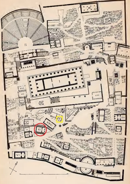 Plan de Delphes : Georges Daux, Pausanias à Delphes, Paris, A. Picard [1936], pl. VIII.