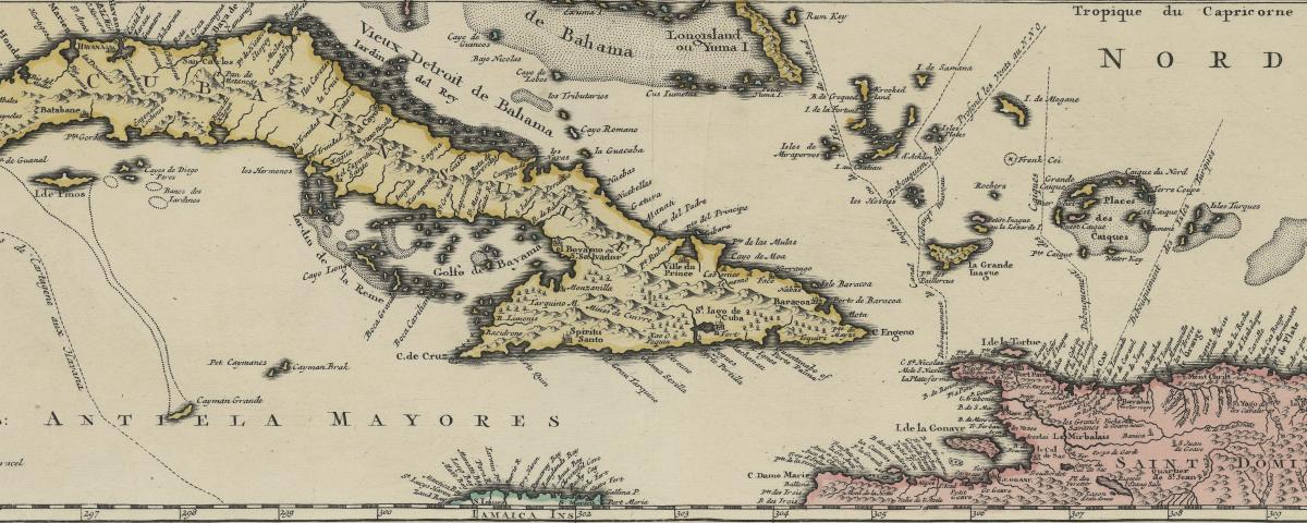 carte des caraïbes